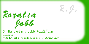 rozalia jobb business card